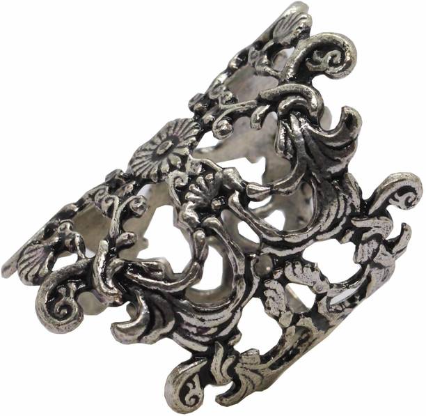 incredible Antique Finish Brass Filigiri finger Antique Silver Finished Ring Brass Ring