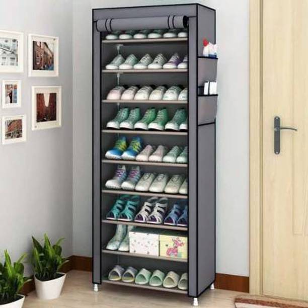 POWEREST Metal Collapsible Shoe Stand