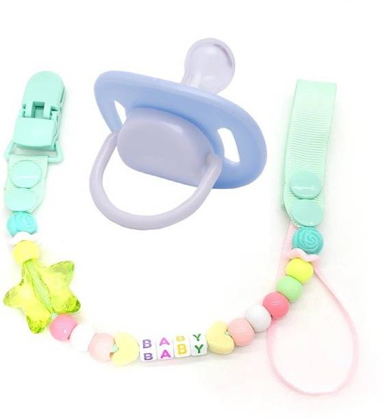 Justlist Baby soother with chain 1Pcs Baby Pacifier Clips Children For Baby Present Baby Clip Nipple Clips Newborn Dummy Holder For Teethers (pack of 1) Soother YUT-03 Soother