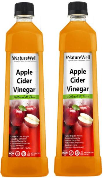 Naturewell Apple Cider Vinegar with Mother Vinegar For weight loss Pack Of 2 (RE) Pro Vinegar