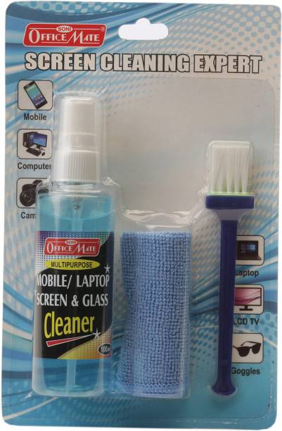 Soni Officemate Multipurpose Mobile/Laptop Screen & Glass Cleaner Kit – Pack of 1 for Mobiles, Laptops, Computers