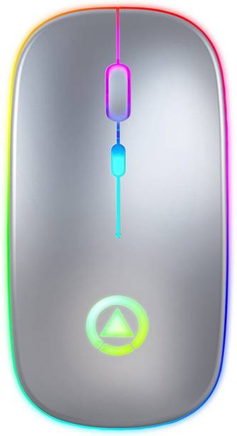 Rexter A2 RGB Gaming Mouse, 1600 dpi, Ergonomic Hand Grips Rechargeable Wireless Mouse Wireless Optical  Gaming Mouse  with Bluetooth