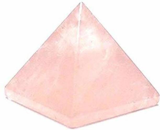 AIR9999 Natural Rose Quartz Crystal 25 mm Small Pyramid for Reiki Healing - Decorative Showpiece  -  2 cm
