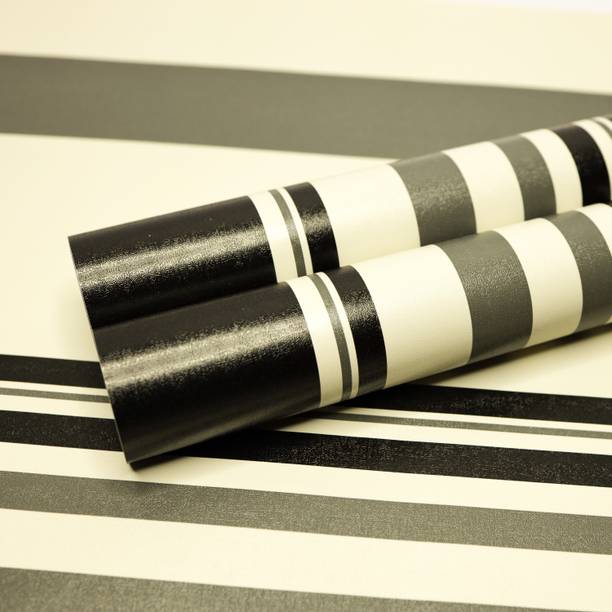 Wolpep 600 cm Off white Stripes Self Adhesive Sticker