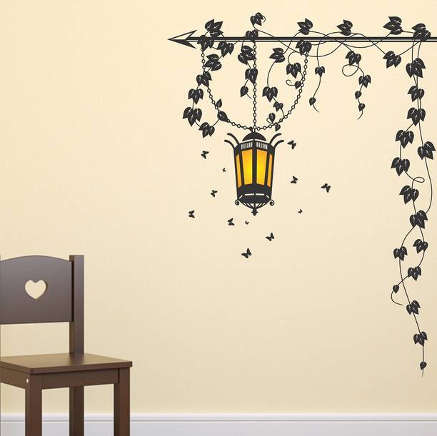 LANSTICK 101.6 cm ARIEL ROOT WITH LAMP STICKER Self Adhesive Sticker