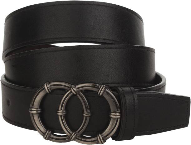 Winsome Deal Women Casual Black Artificial Leather Belt