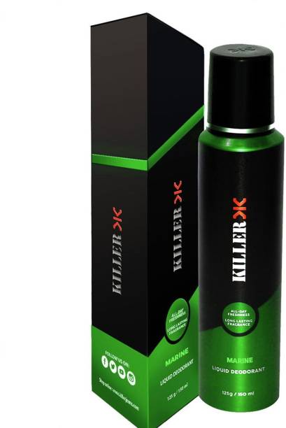 KILLER Liquid Marine 150ML Deodorant Spray  -  For Men