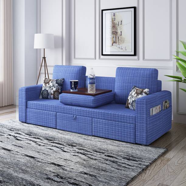 Bharat Lifestyle Signature Fabric 3 Seater  Sofa