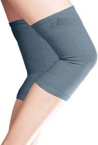 Family Line Knee Cap (Knee Support) Compression (Grey, Medium(17.2-19.6) inches) Knee Support
