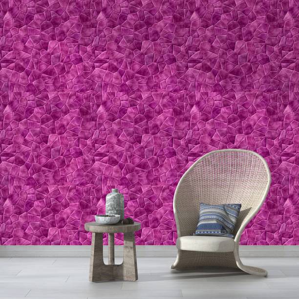 DWELLSINDIA Decorative Pink Wallpaper