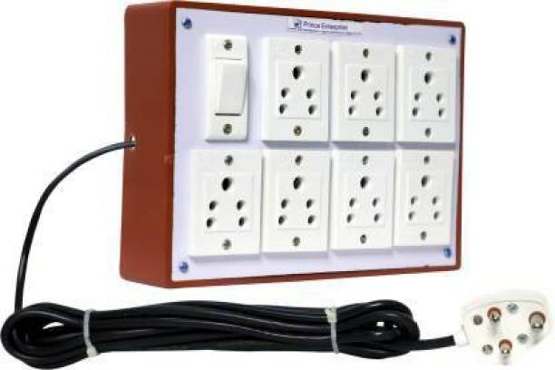 M G Enterprise Moduler 1 plug and with 2 switch connected in raw 2  Socket Extension Boards