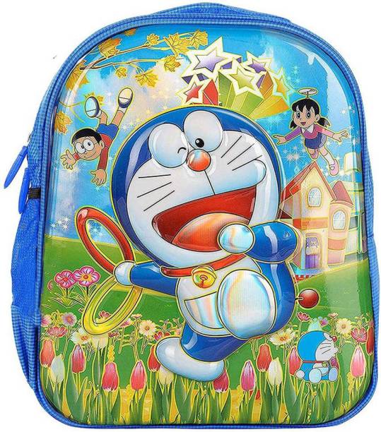Style My Home Kids Trends Doremon Cartoon 3D Character Embossed School Bag -2-6 Age School Bag
