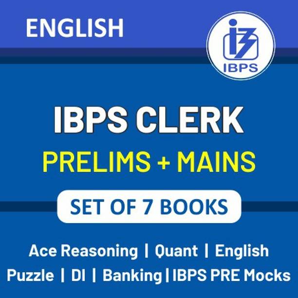 Latest IBPS Clerk 2025 Books Kit for (Prelims + Mains) in English Edition