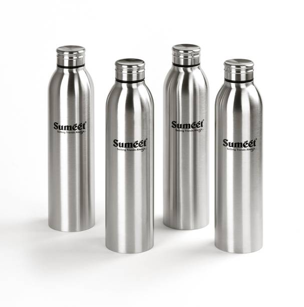 Sumeet Sleek Stainless-Steel Leak-Proof Water Bottle / Fridge Bottle -1000ML- (Set of 4) 1000 ml Bottle