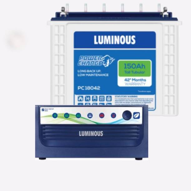 LUMINOUS EcoVolt 850+PC18042TT Tubular Inverter Battery