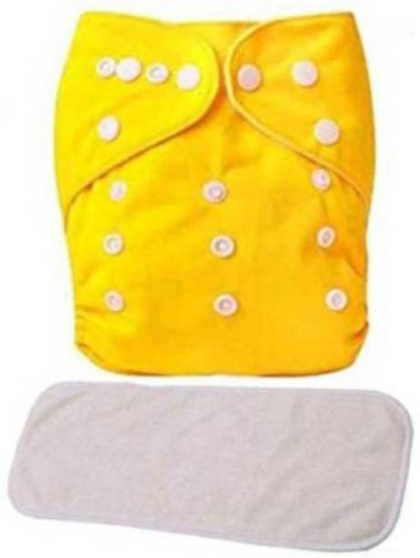 Pinache Reusable Washable Adjustable Button Diaper for New Born Babies(RN-45)