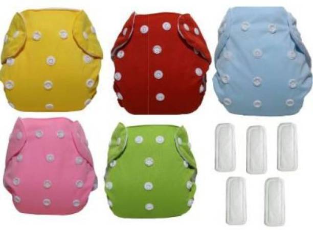 Pinache Reusable Washable Adjustable Button Diaper for New Born Babies(RN-157)