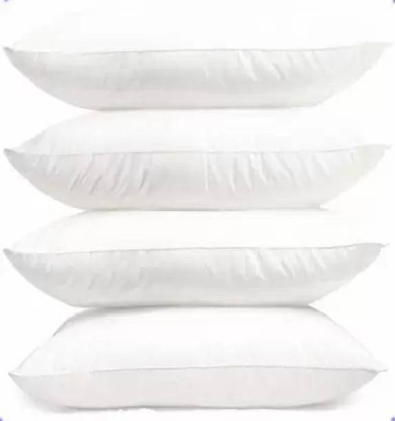 DONDA Polyester Fibre, Microfibre Solid Sleeping Pillow Pack of 4