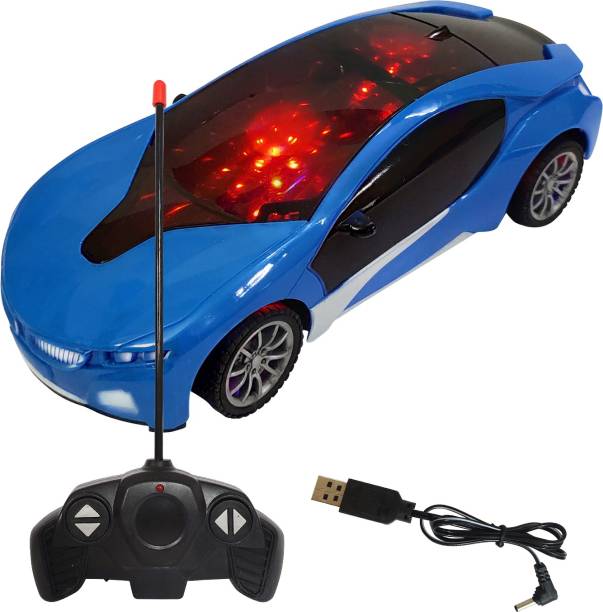 Miss & Chief Chargeable 3D Remote Control Lighting Famous Car for 3+ Years Kids