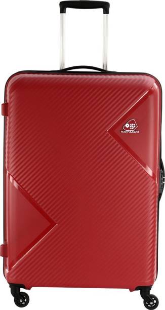 KAMILIANT by AMERICAN TOURISTER Zakk Spinner Hard Trolley 68 cm (Red) Check-in Suitcase 4 Wheels - 26 inch