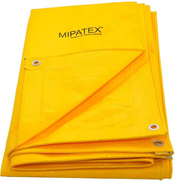 Mipatex Tarpaulin Sheet Waterproof Heavy Duty 9ft x 6ft,130 GSM Tent - For Multipurpose Plastic Cover for Truck, Roof, Rain, Outdoor or Sun, Poly Tarp with Aluminium Eyelets every 3 feet
