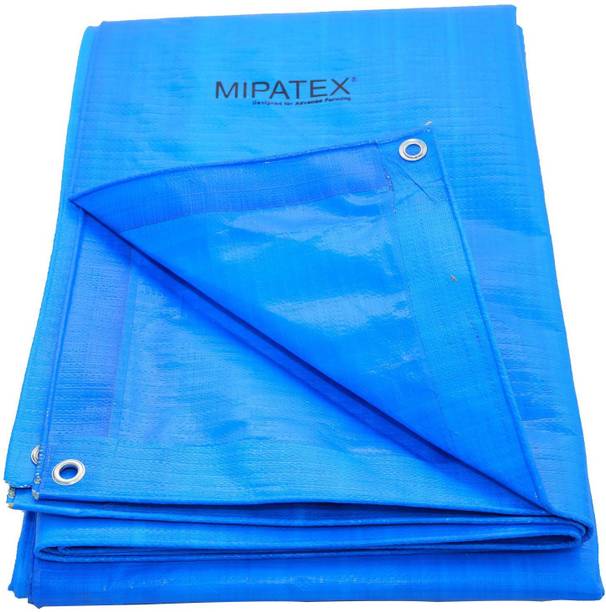 Mipatex Tarpaulin Sheet Waterproof Heavy Duty 9ft x 6ft-150 GSM Plastic Cover (Blue) Tent - For Multipurpose Plastic Cover for Truck, Roof, Rain, Outdoor or Sun, Poly Tarp with Aluminium Eyelets every 3 feet