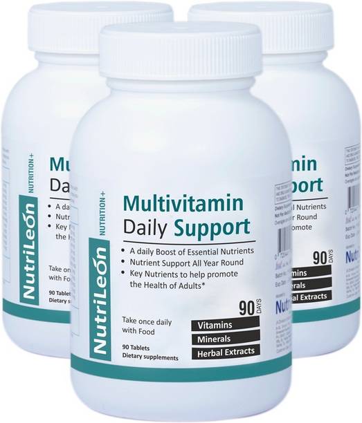NutriLeon Multivitamin Daily with Spirulina, Ginseng, Pine Bark Extract 270 Tablets