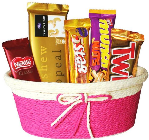 Cadbury Best Wishes Premium Chocolate Gift Basket | Chocolate Gift for Rakhi, Diwali, Christmas, Birthday, Anniversary, Holi Combo