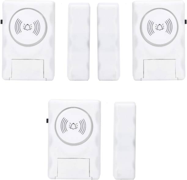 Fedus Wireless Door Window Security Burglar Sensor Alarm With Magnetic Sensor - Anti Theft System For Home Office - High 105 Decibel Door & Window Door Window Alarm (105)Pack of 3 Door & Window Door Window Alarm