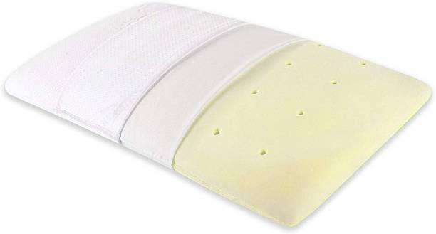 The White Willow Soft Ultra Slim Ventilated Active Memory Foam, Air Motifs Sleeping Pillow Pack of 1