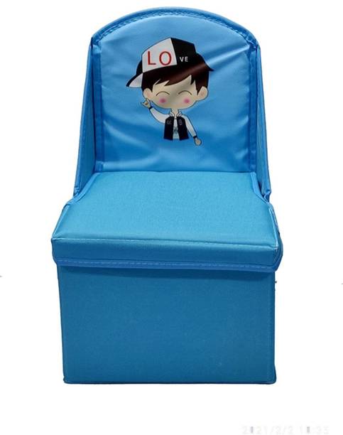 GTC Folding Storage Toy Box Seat Stool for Kids कपड़ा चेयर