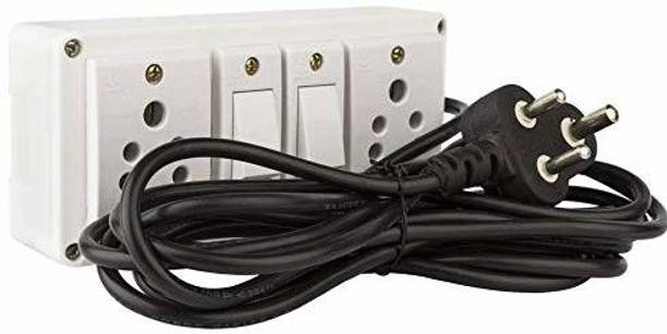 Electro Factory PVC Extension board With 2 Anchor Socket and 2 Anchor Switch 2  Socket Extension Boards