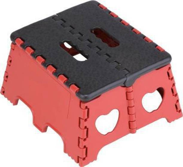 Billam 7 inch Bedroom & Kitchen Folding stool (red/black) Stool