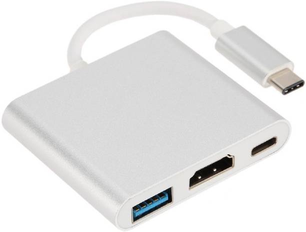 Equator  TV-out Cable Type C USB 3.1 Hub USB-C to USB 3.0/ HDMI/ Type C Female adapter 3 in 1