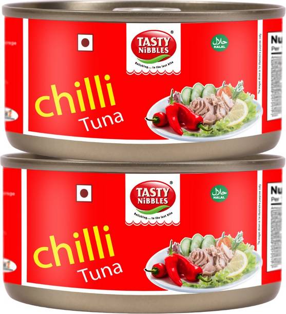 Tasty Nibbles Chillli Tuna Flakes, 185g x 2 Sea Foods
