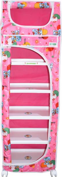 FLIPZON XL Multipurpose 6 Shelve PVC Collapsible Wardrobe