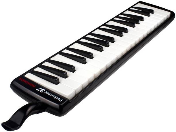 क्रेज़ीबाय Accordions Performer 37 Key Melodica - Black, USA