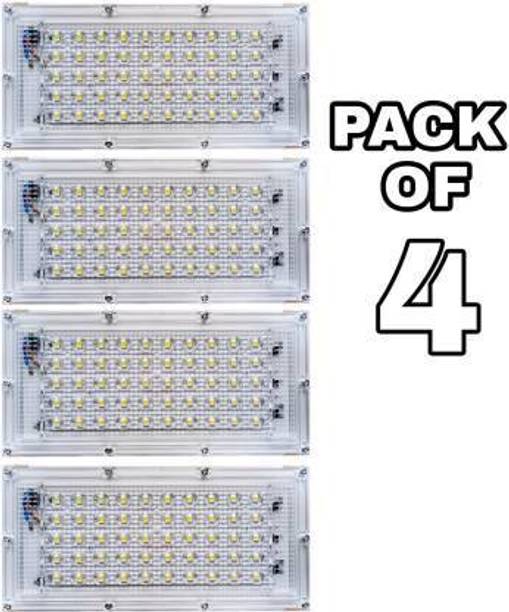 Enormity 50 Watt IP65 Metalled Cool Waterproof Brick - (Pack of 4) Flood Light Outdoor Lamp