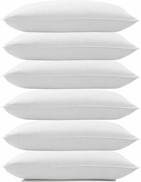 ComfoBuddy Luxury white soft pillow Microfibre Solid Sleeping Pillow Pack of 6