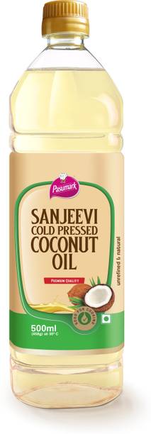 Pasumark Cold Pressed Coconut Oil for Cooking, Hair & Skin Care - Pure Cold Pressed, Virgin, Healthy Oil With Natural Nutrients & No Chemicals Coconut Oil PET Bottle