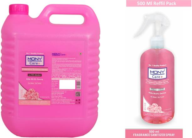 Mony Musk  Spray 75 % Alcohol Content With 500 ml Spray Sanitizer Spray Can