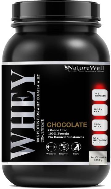 Naturewell Beginners Whey Protein Powder Gym Supplement Chocolate Premium Whey Protein