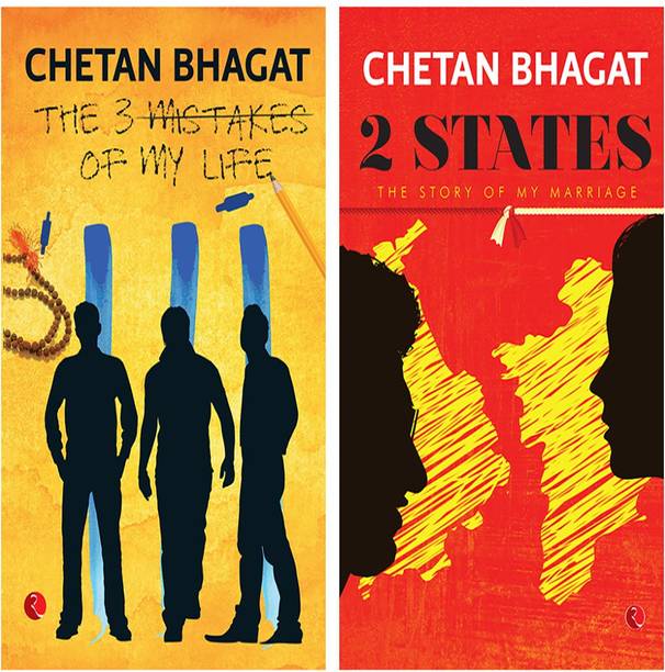 2 States: The Story Of My Marriage + The 3 Mistakes Of My Life (Set Of 2 Books)