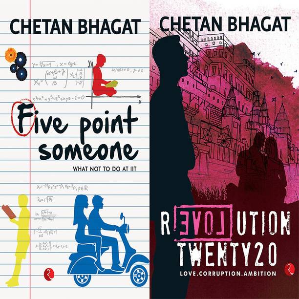 Revolution Twenty 20: Love. Corruption. Ambition + Five Point Someone ; What Not To Do At IIT (Set Of 2 Books)