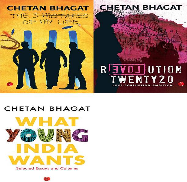 Chetan Bhagat Combo - 3 Mistakes Of My Life, Revolution Twenty20, What Young India Wants (Set Of 3 Books)