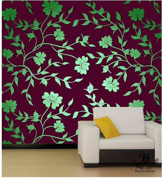 Kayra Decor Floral Plant Wall Design Stencils for Wall Painting for Home Wall Decoration � Suitable for Room Decor, Ceiling, Craft and Floors (16 inch x 24 inch) (KHS394) KHS394 Wall Arts Stencil