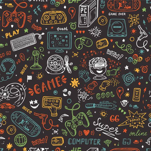 DWELLSINDIA Gaming Multicolor Wallpaper