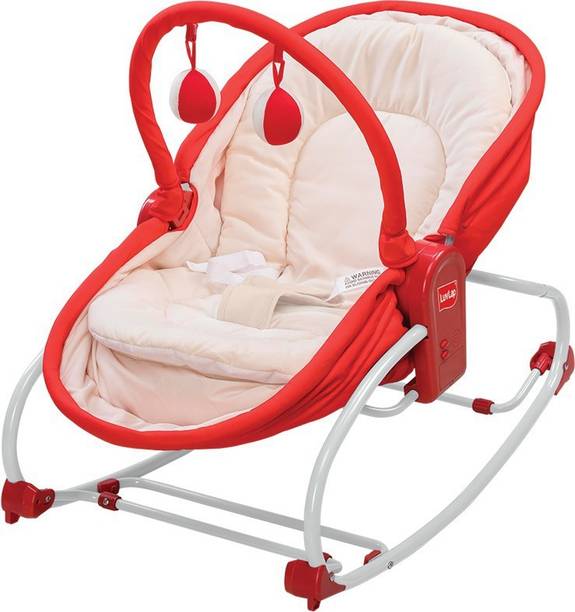 LuvLap 3 in 1 Baby Rocker Napper & Chair, with Musical Vibrations with Mosquito net Rocker