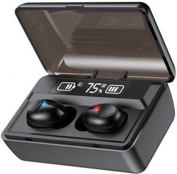 Czech Deep Bass Stereo Sound, Charging Box and Hands-Free Mic (Black) Bluetooth