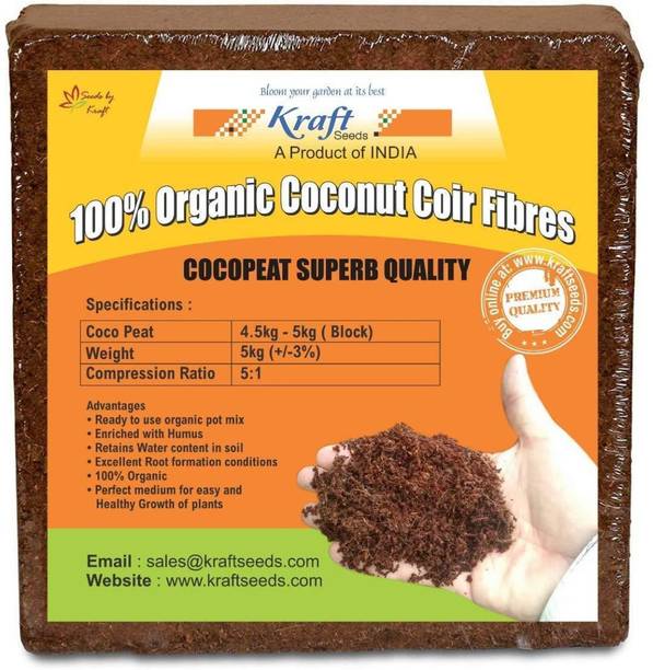 Kraft Seeds Compressed CocoPeat Block Manure